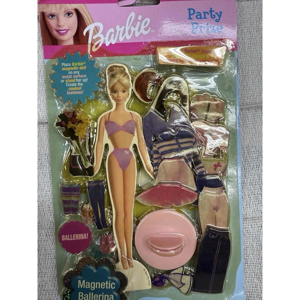 2003 Ballerina Barbie Party Prize Magnetic Fashion Doll Playset New Tara Toy